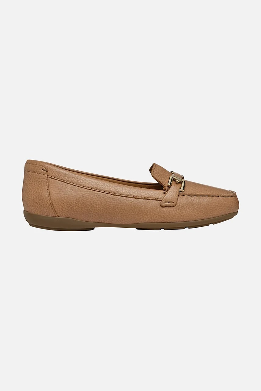Δερμάτινα μοκασίνια Geox D ANNYTAH MOC χρώμα: μπεζ, D84BMA 00046 C5000