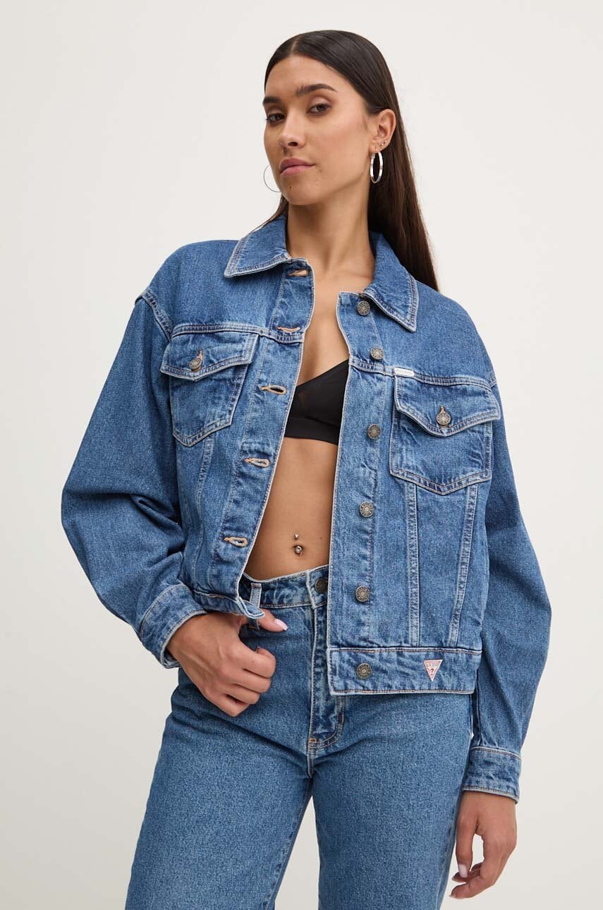Τζιν μπουφάν Guess Jeans W4YN56 D5CC3