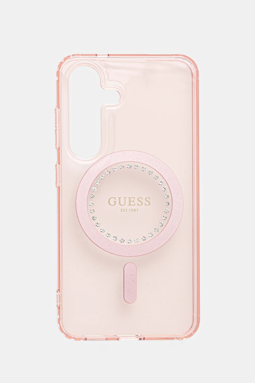 Θήκη κινητού Guess Samsung Galaxy S25 χρώμα: ροζ, GUHMS25SPFTDTEP