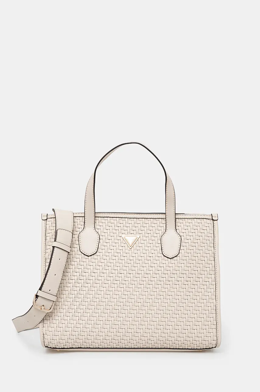 Τσάντα Guess SILVANA χρώμα: άσπρο, HWWW86 65220
