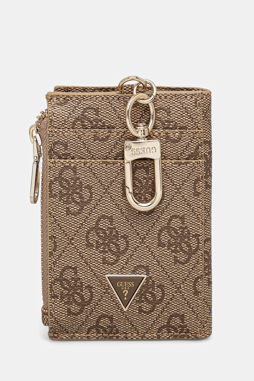 Πορτοφόλι Guess ZAMIRA χρώμα: καφέ, RW1753 P5101