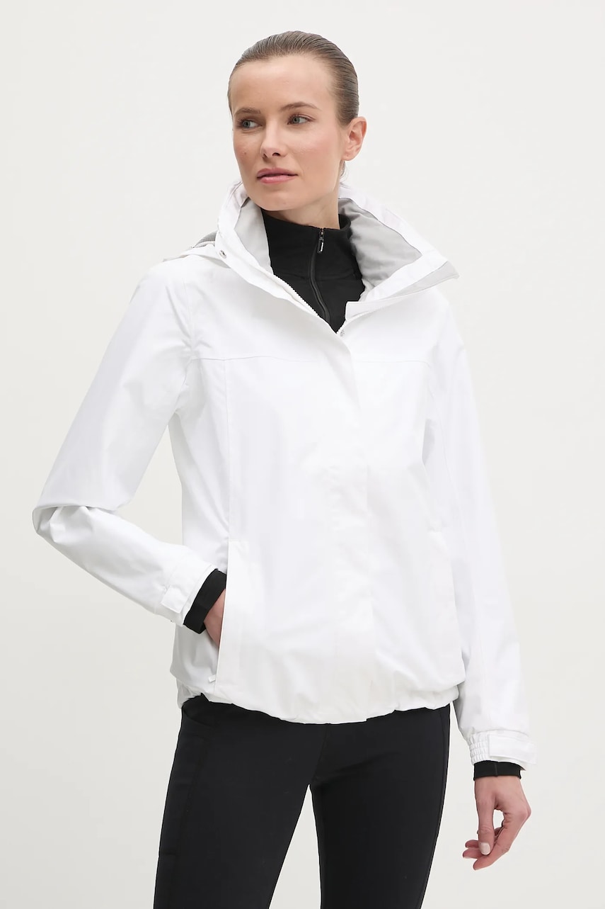 Αδιάβροχο μπουφάν Helly Hansen Aden γυναικείο, χρώμα: άσπρο, 62650