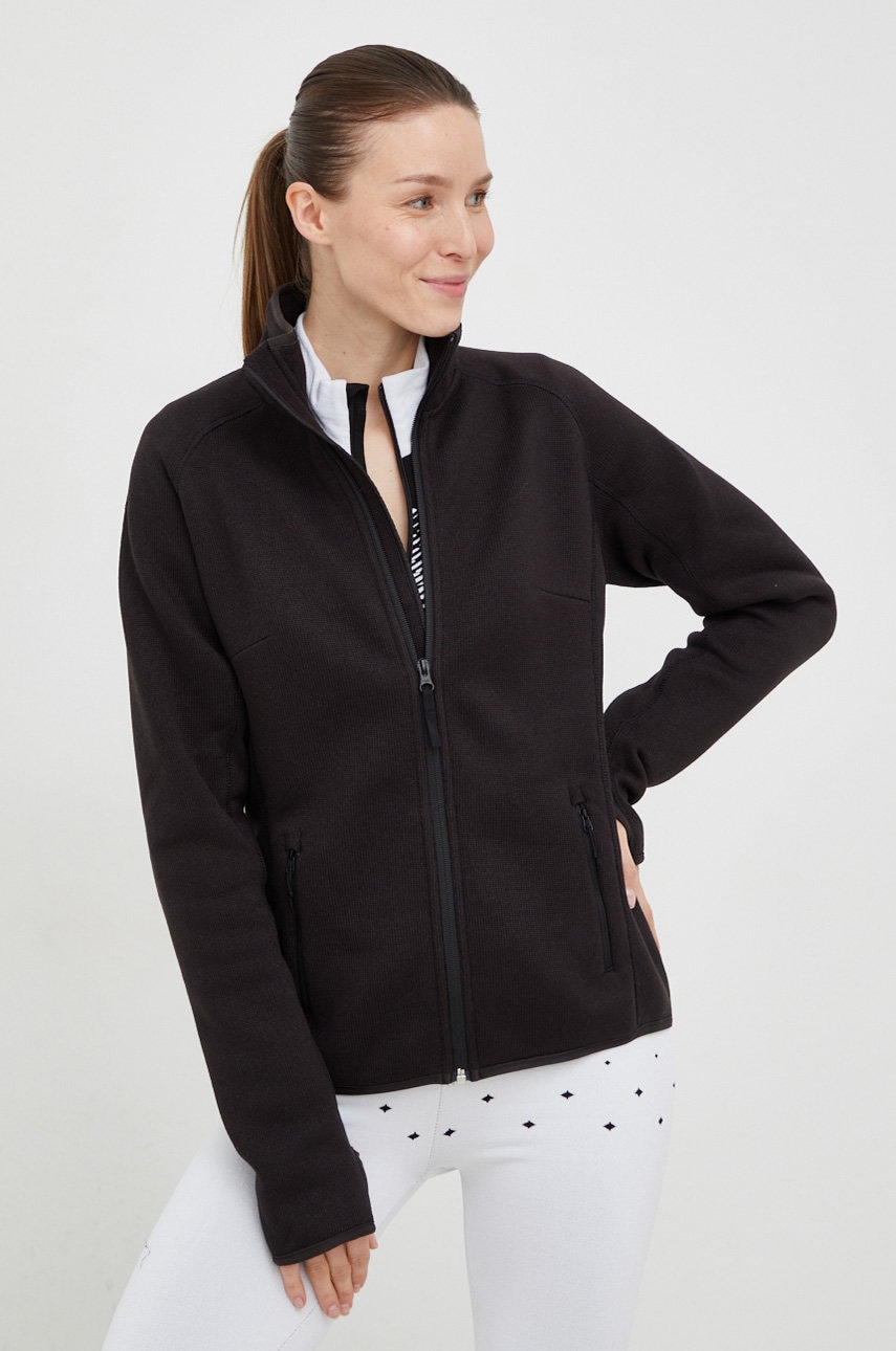 Αθλητική μπλούζα Helly Hansen Varde γυναικεία, χρώμα: μαύρο