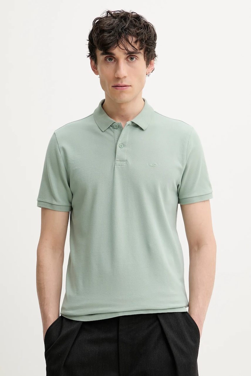 Πόλο Hollister Co. χρώμα: πράσινο, KI324-5168