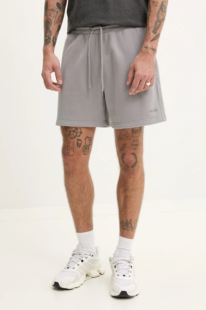 Σορτς Hollister Co. χρώμα: γκρι, KI328-5127