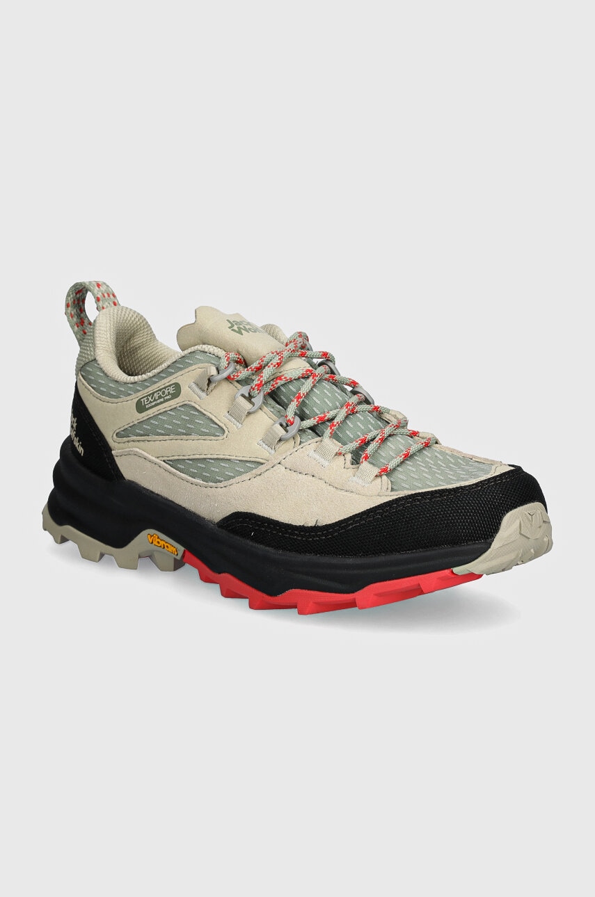 Παπούτσια Jack Wolfskin Cyrox Texapore Low χρώμα: πράσινο, 4064291