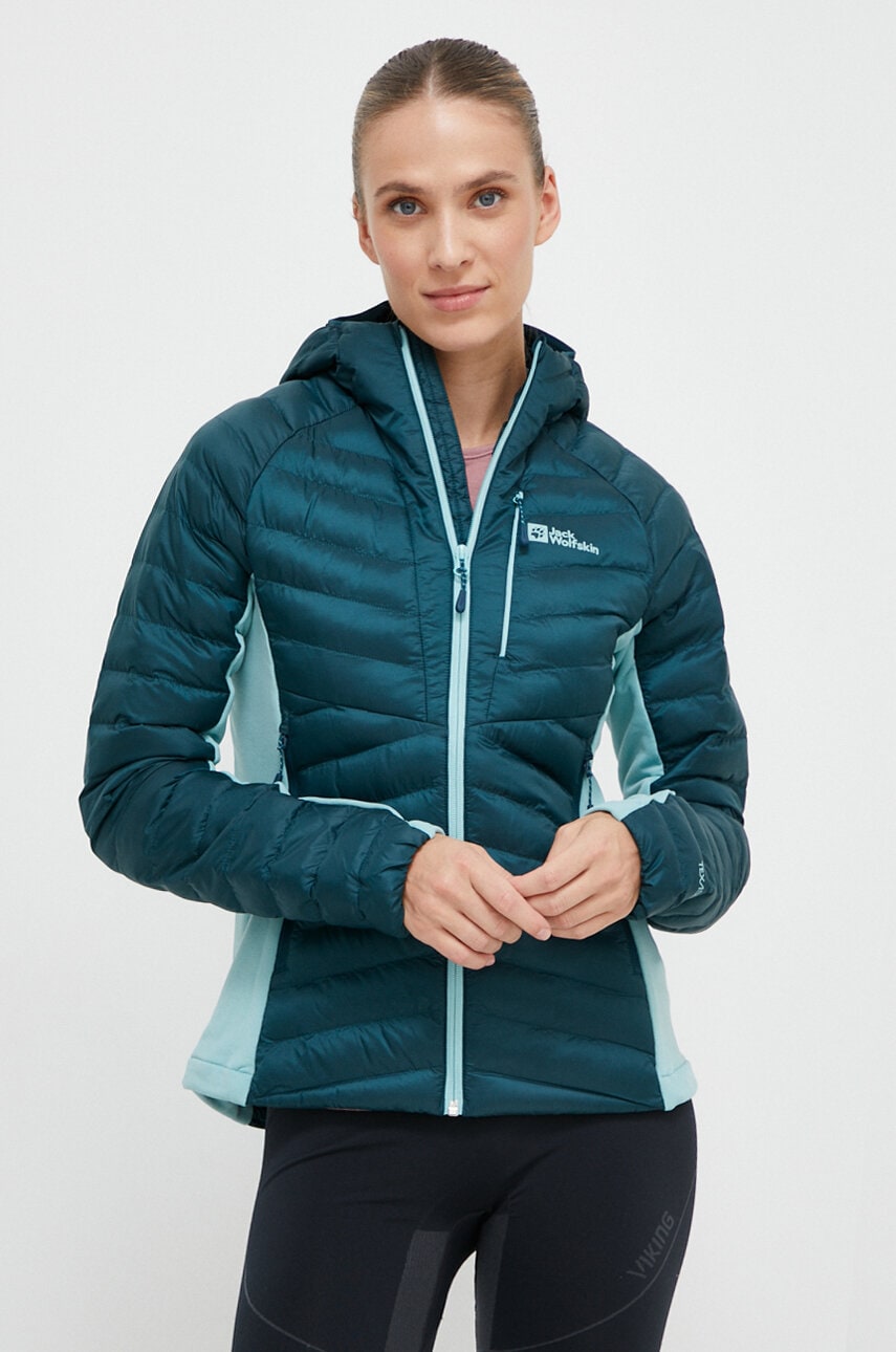 Αθλητικό μπουφάν Jack Wolfskin Routeburn Pro χρώμα: πράσινο