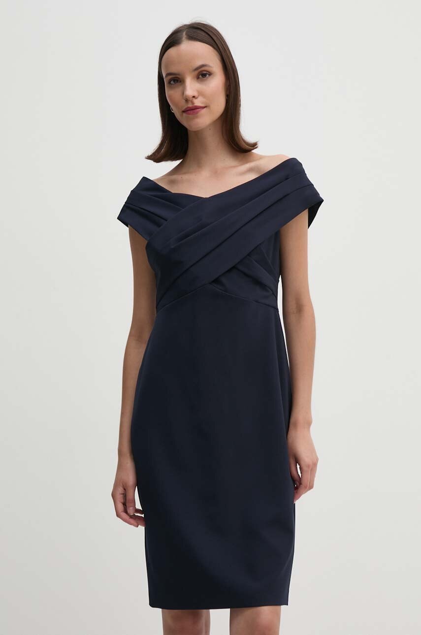 Φόρεμα Lauren Ralph Lauren χρώμα: ναυτικό μπλε