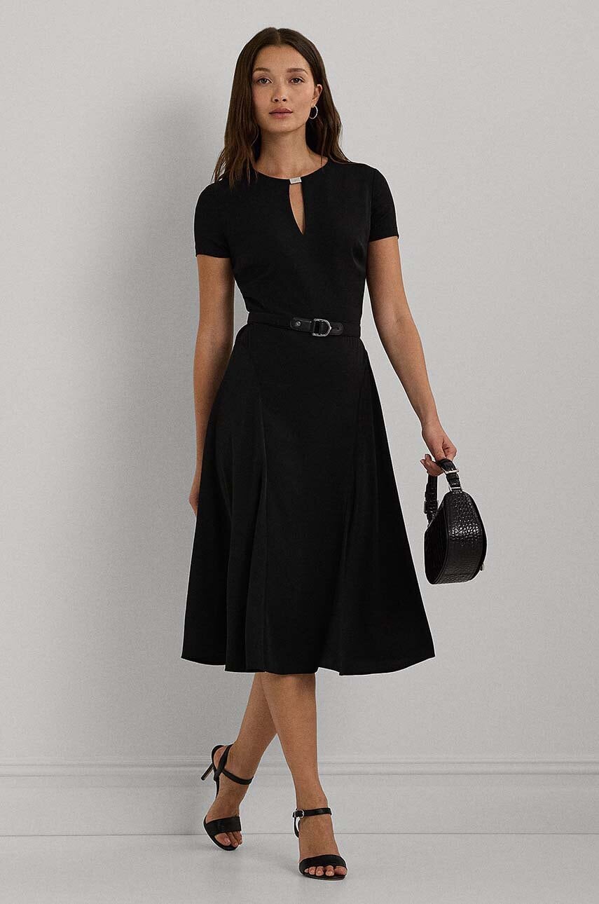 Φόρεμα Lauren Ralph Lauren χρώμα: ναυτικό μπλε, 250909382