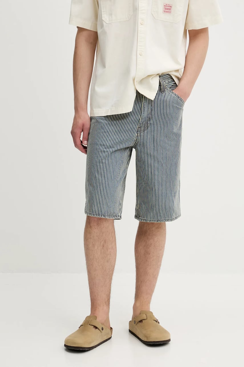 Τζιν σορτς Levi's 568 LOOSE CRPNTR SHORTS ανδρικό, 001K8