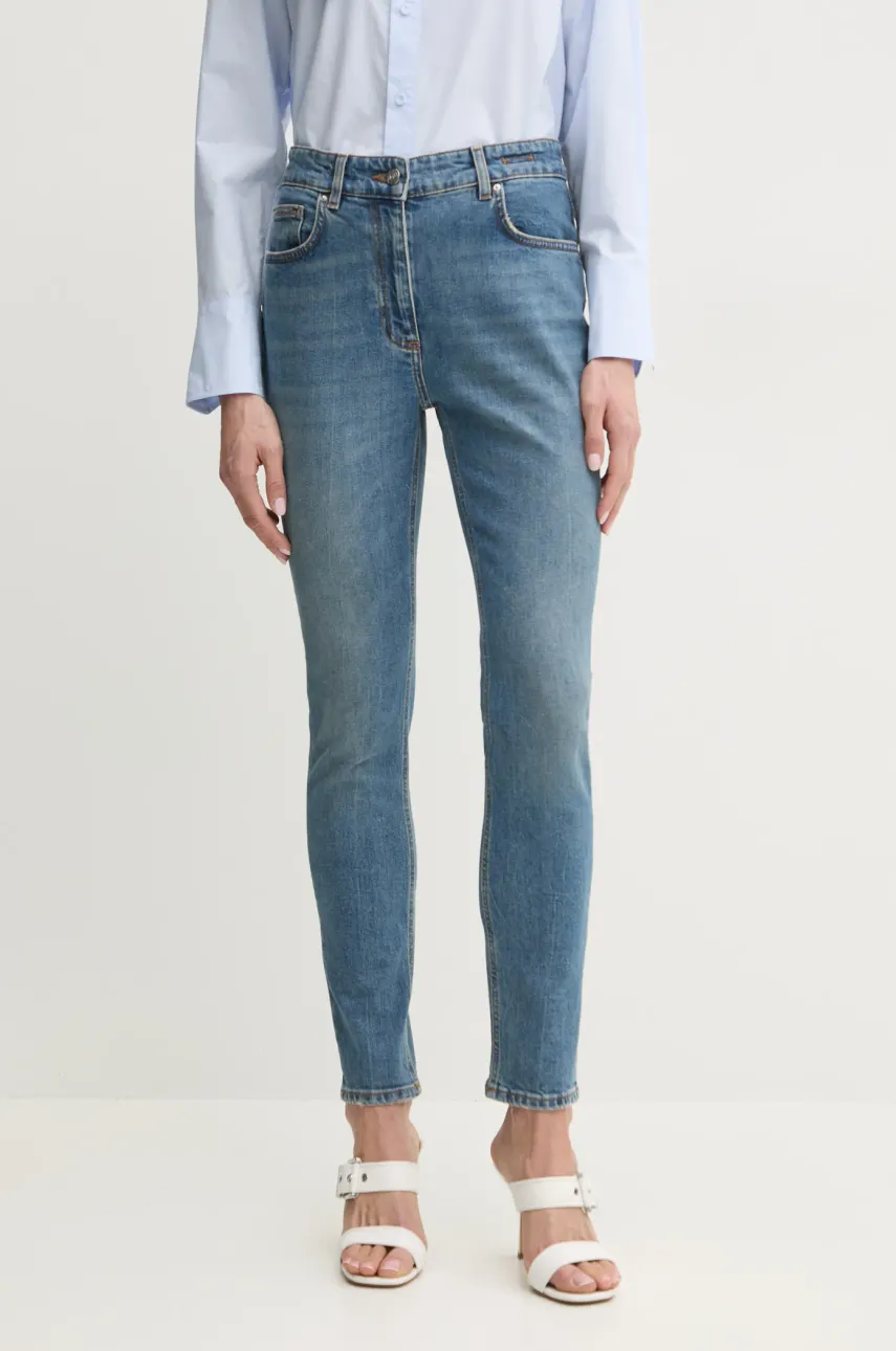 Τζιν παντελόνι Marella SKINNY χρώμα: μπλε, 2513181104200