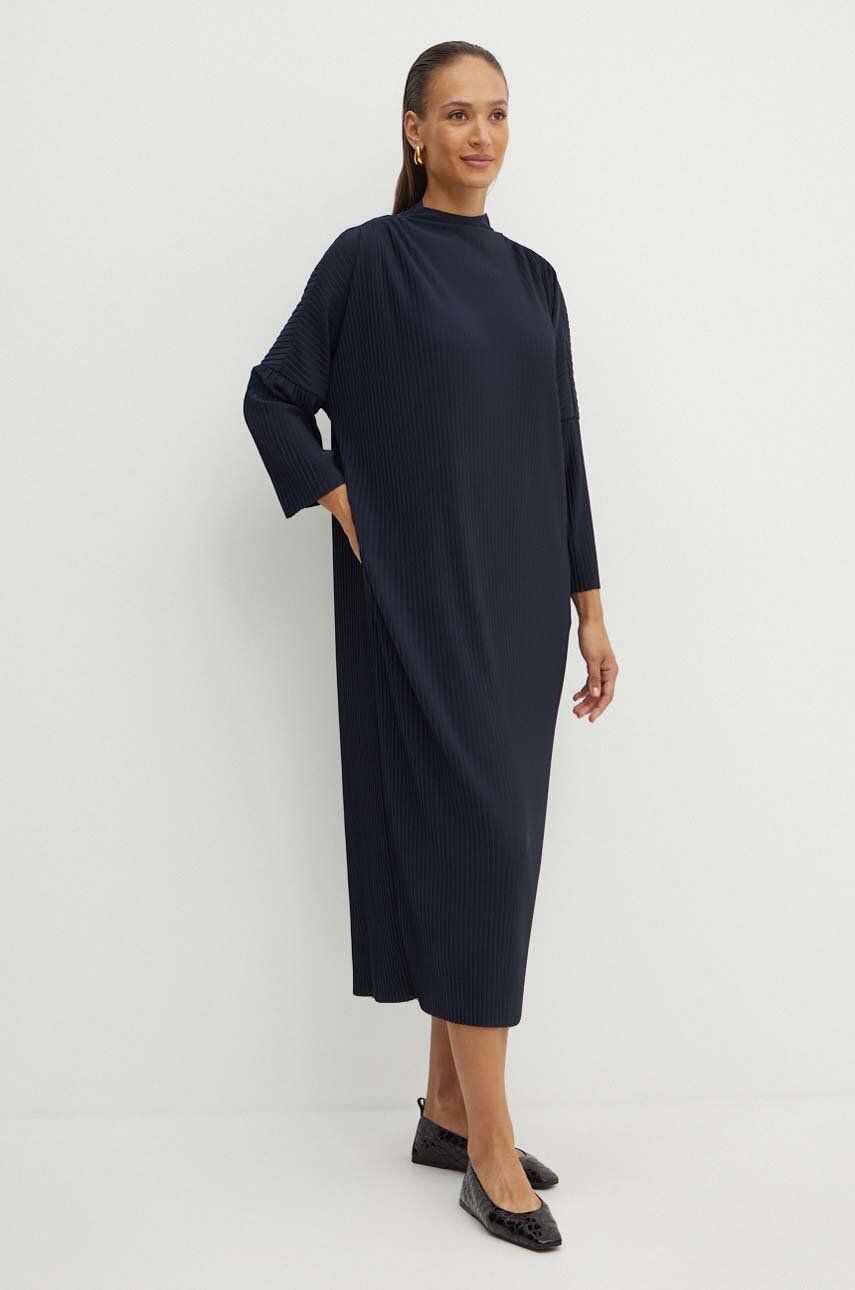 Φόρεμα Max Mara Leisure χρώμα: ναυτικό μπλε, 2426626067600