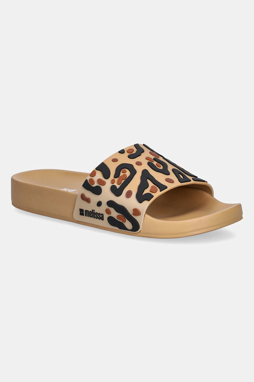 Παντόφλες Melissa MELISSA ANIMAL PRINT SLIDE AD χρώμα: καφέ, M 36097.BG892