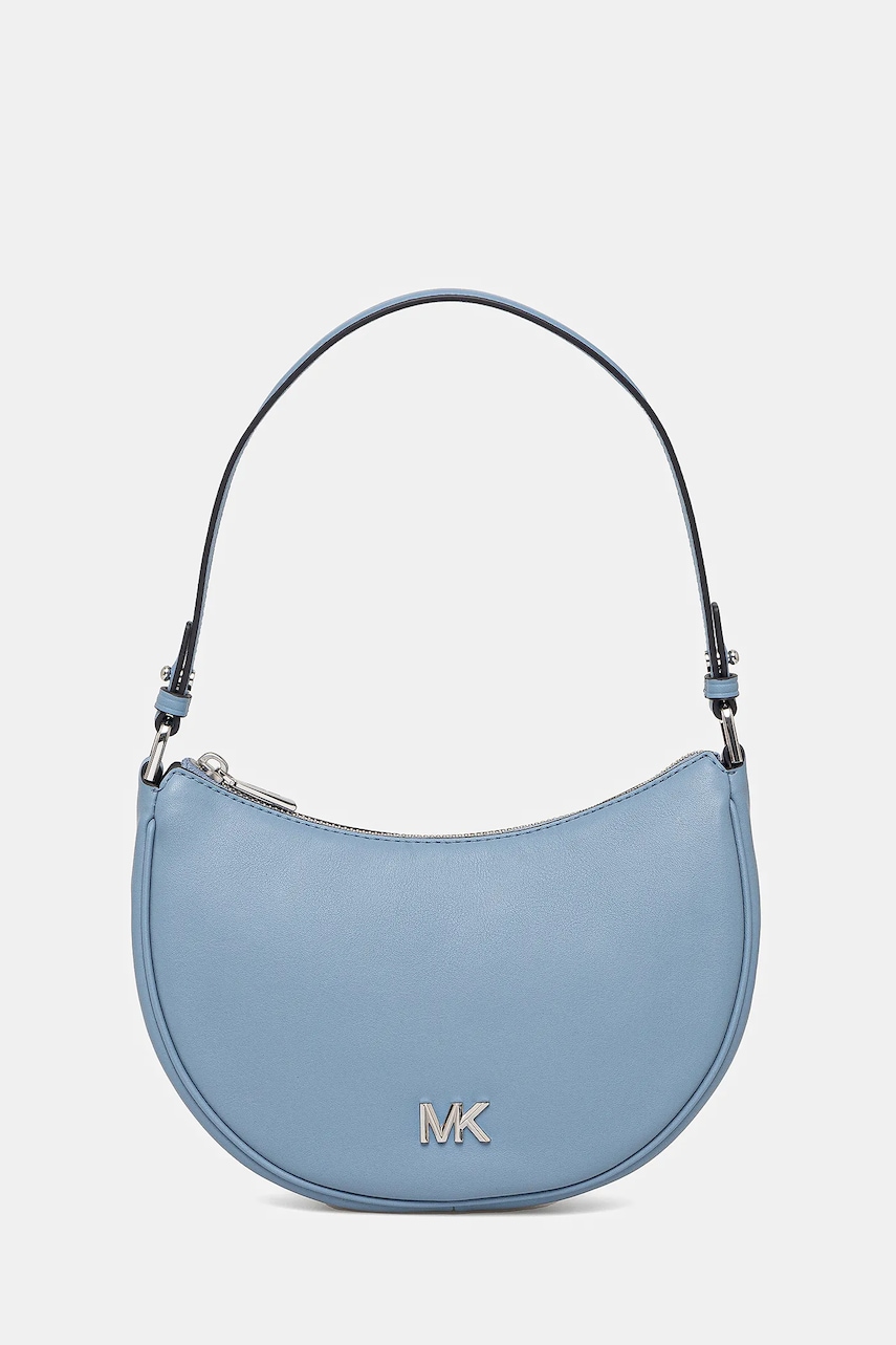 Δερμάτινη τσάντα MICHAEL Michael Kors χρώμα: μπλε, 32S5S8QU1L