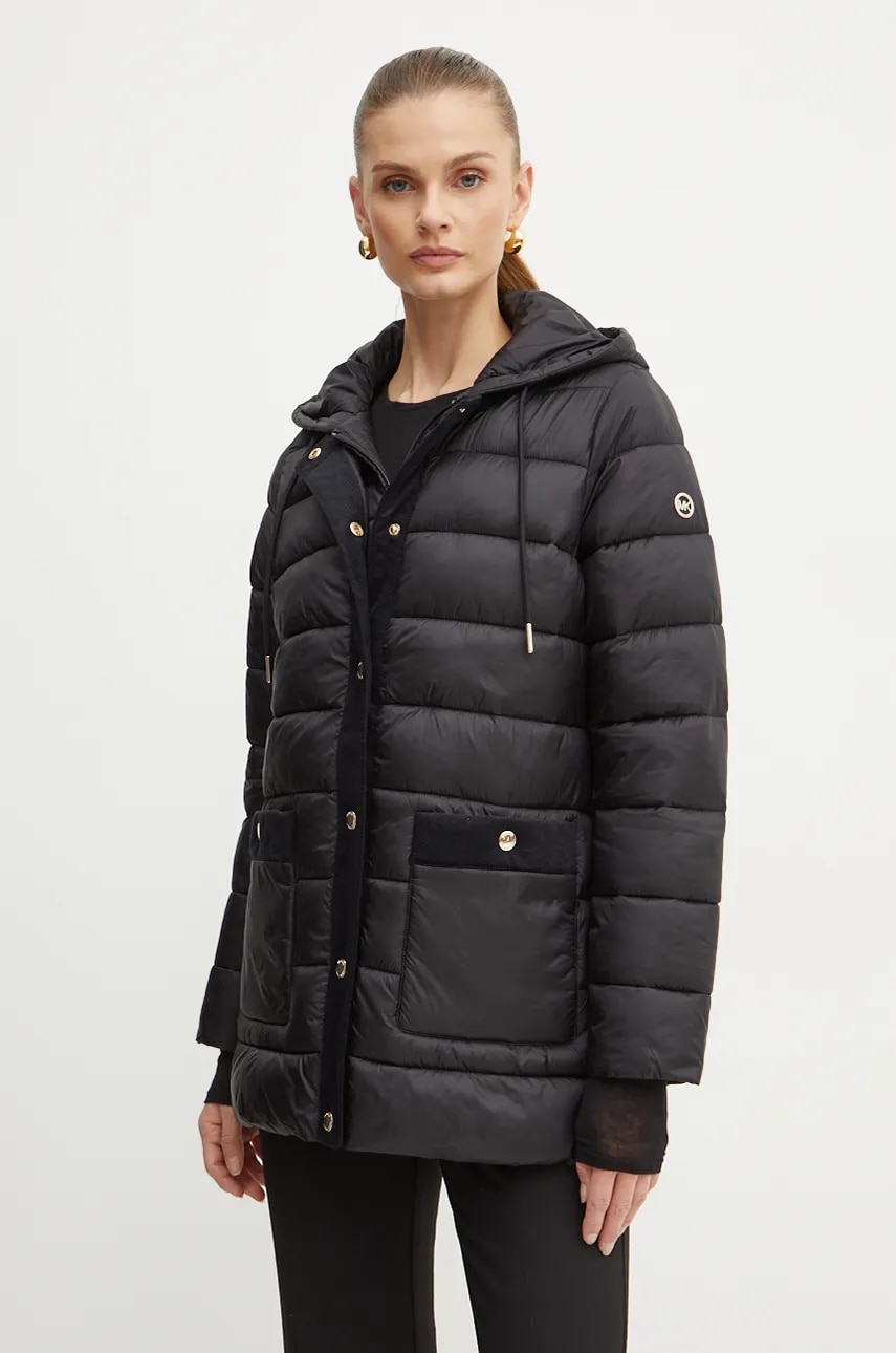 Μπουφάν MICHAEL Michael Kors χρώμα: μαύρο, 77B6682M42