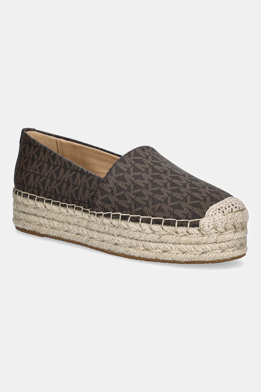 Εσπαντρίγιες MICHAEL Michael Kors Lynn χρώμα: καφέ, 40S5LYFP1B.200