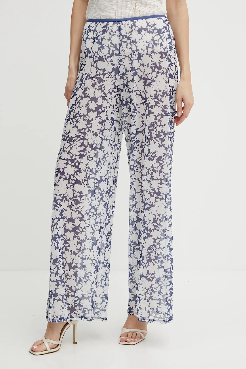 Παντελόνι MICHAEL Michael Kors χρώμα: ναυτικό μπλε, MM55128