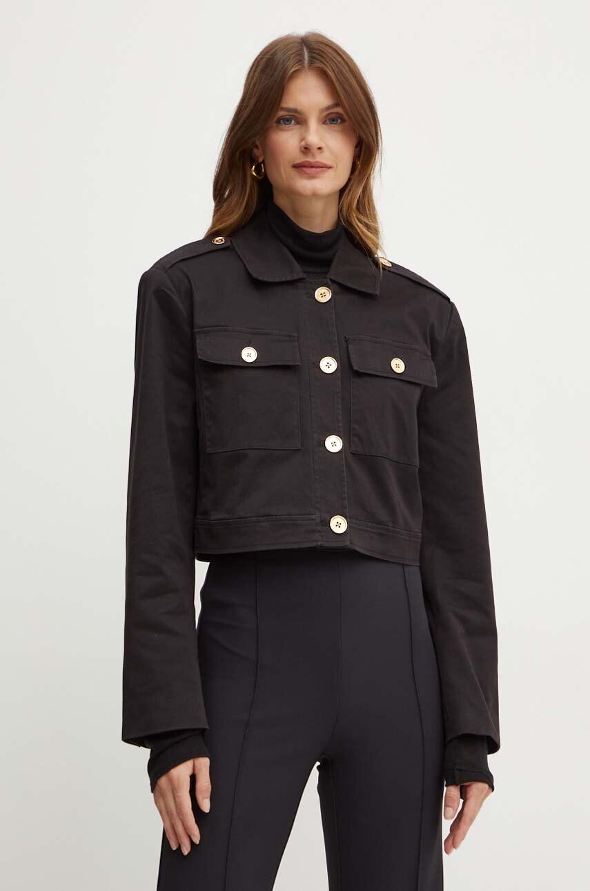 Μπουφάν MICHAEL Michael Kors χρώμα: μαύρο, MT4108E3X6