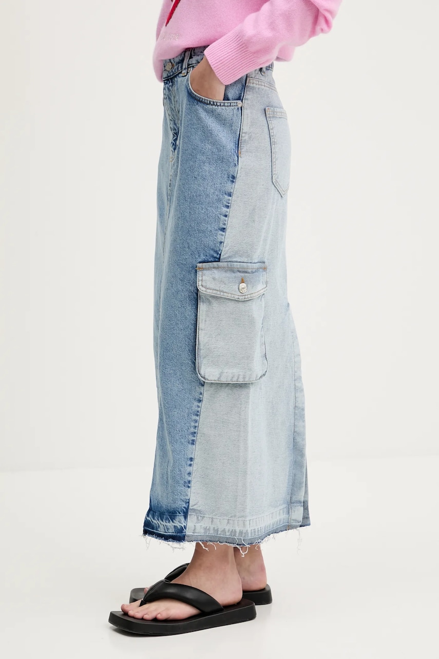 Τζιν φούστα Moschino Jeans χρώμα: μπλε, 0105 3719