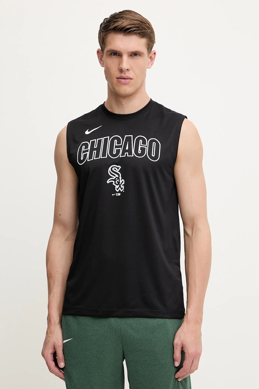 Μπλουζάκι προπόνησης Nike Chicago White Sox χρώμα: μαύρο, 01B3-00A-RX-Y8P