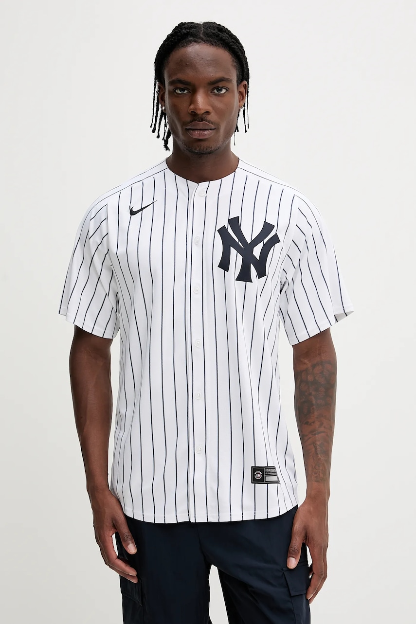 Πουκάμισο Nike New York Yankees χρώμα: άσπρο, LM25-NKHO-NK-1U2