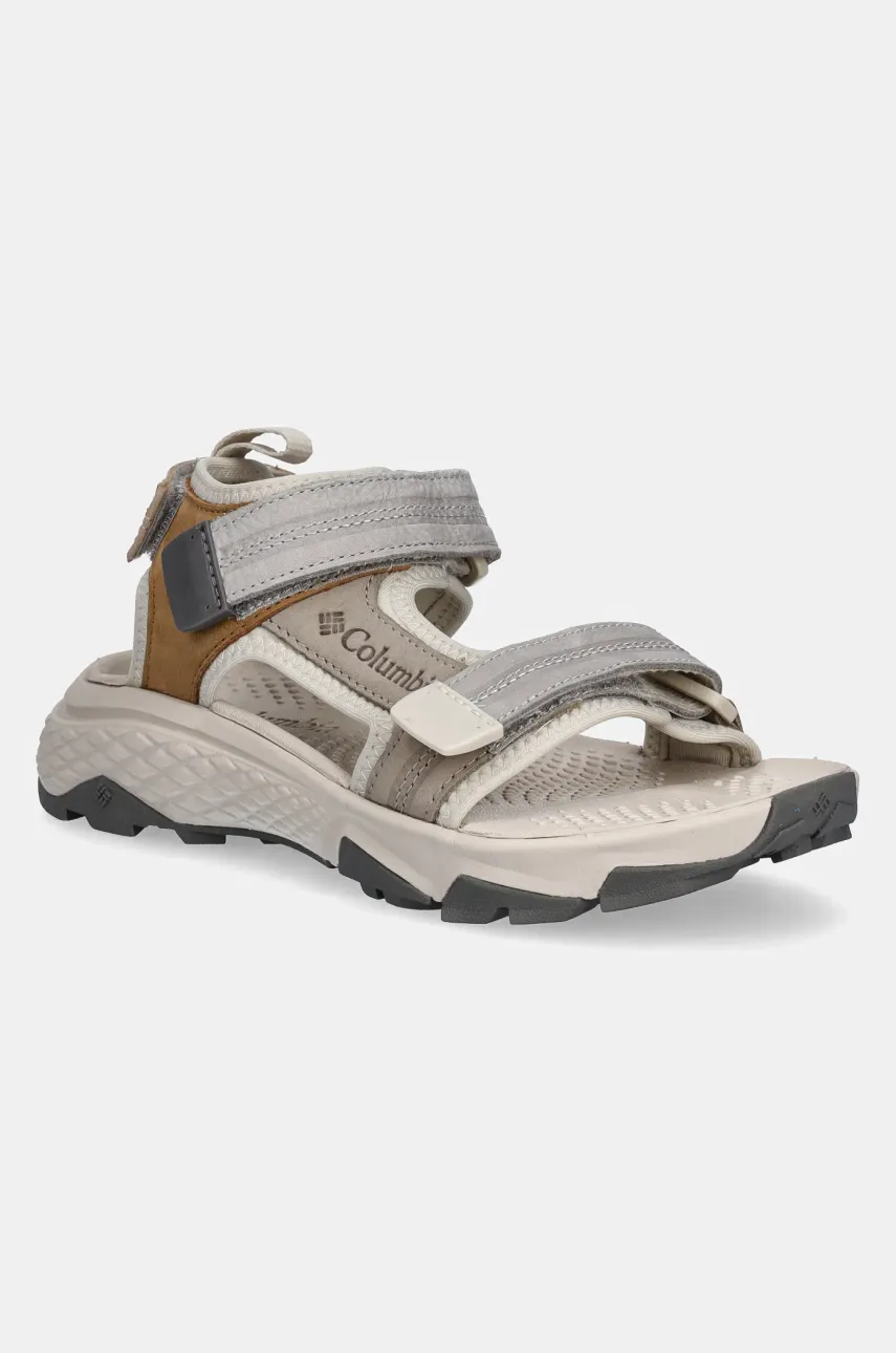 Σανδάλια nubuck Columbia PEAKFREAK RUSH χρώμα: γκρι, 2121261