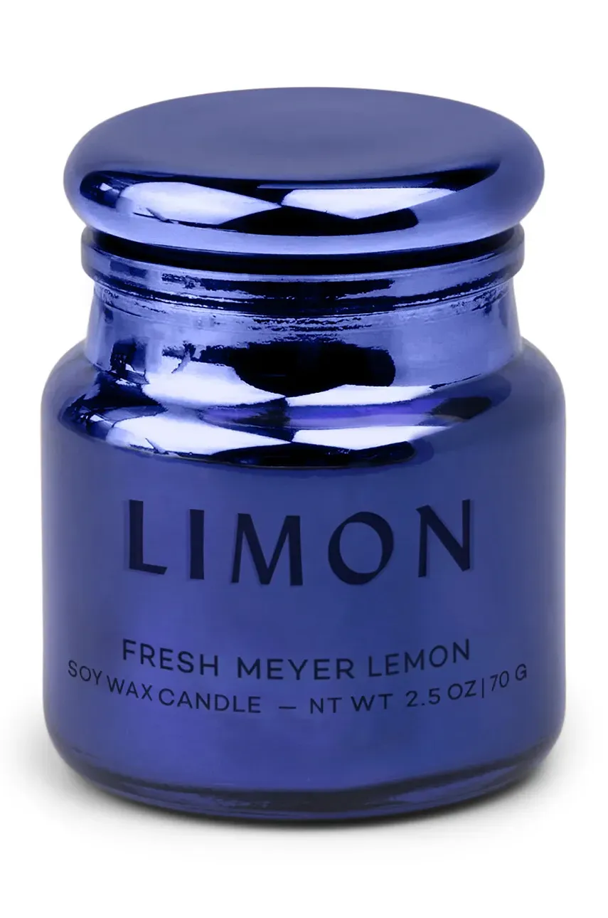 Αρωματικό κερί σόγιας Paddywax Chroma, Meyer Lemon 71 g χρώμα: ναυτικό μπλε