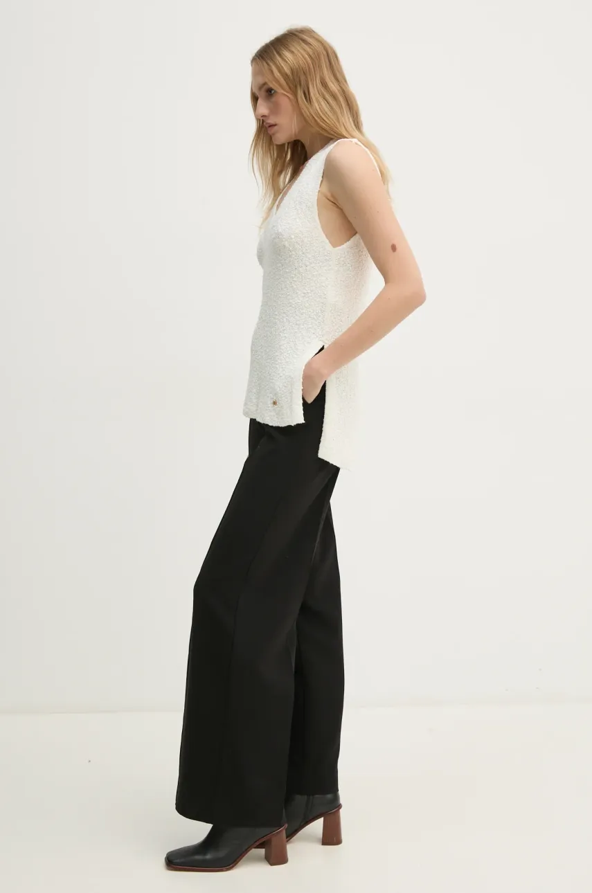 Γιλέκο Pedro del Hierro χρώμα: μπεζ, 5508902