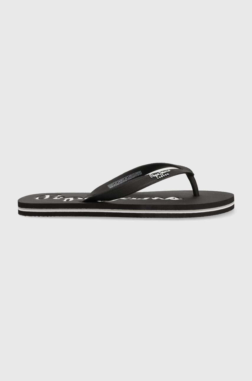 Σαγιονάρες Pepe Jeans BAY BEACH BAY BEACH χρώμα: μαύρο, PMS70128 PMS70128