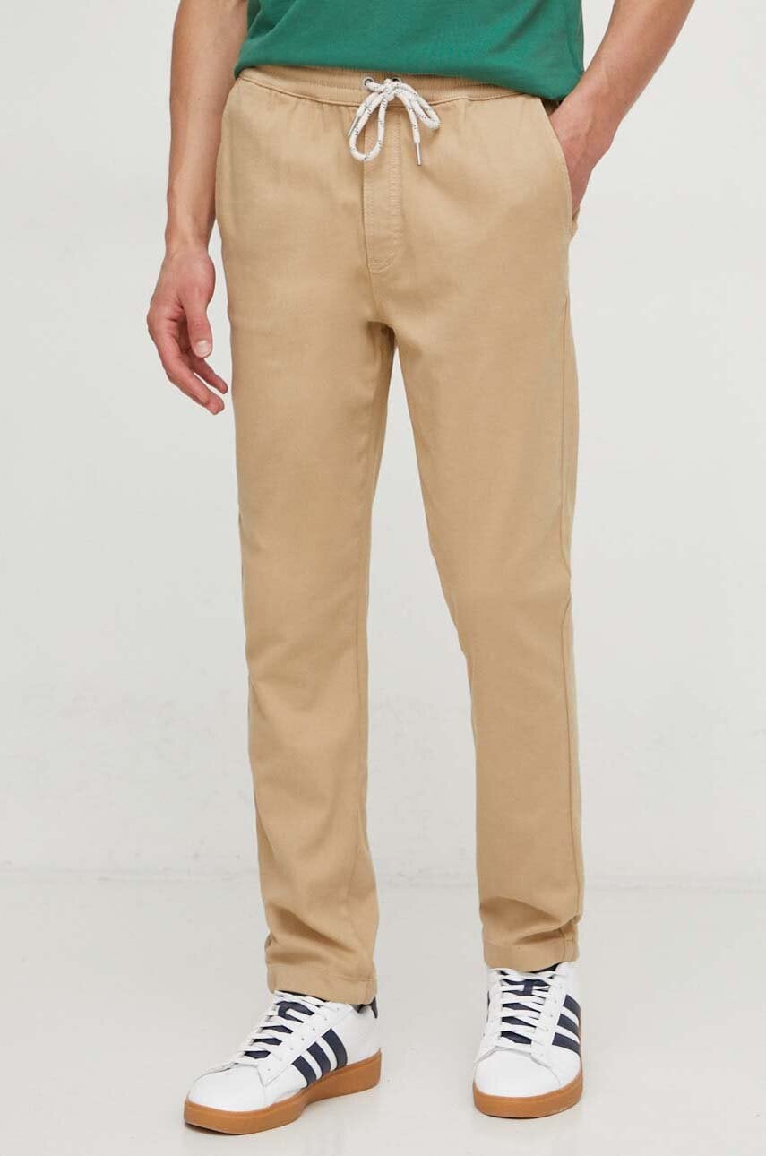 Παντελόνι Pepe Jeans GYMDIGO PULL ON PANT χρώμα: μπεζ PM211692