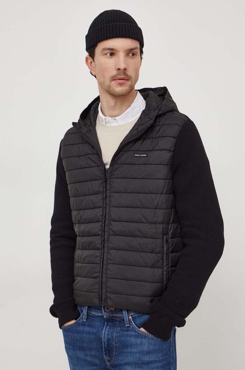 Μπουφάν Pepe Jeans Martin MARTIN χρώμα: μαύρο PM702401