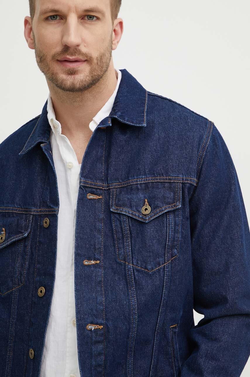 Τζιν μπουφάν Pepe Jeans REGULAR JACKET ανδρικό, χρώμα: ναυτικό μπλε, PM402715CU4
