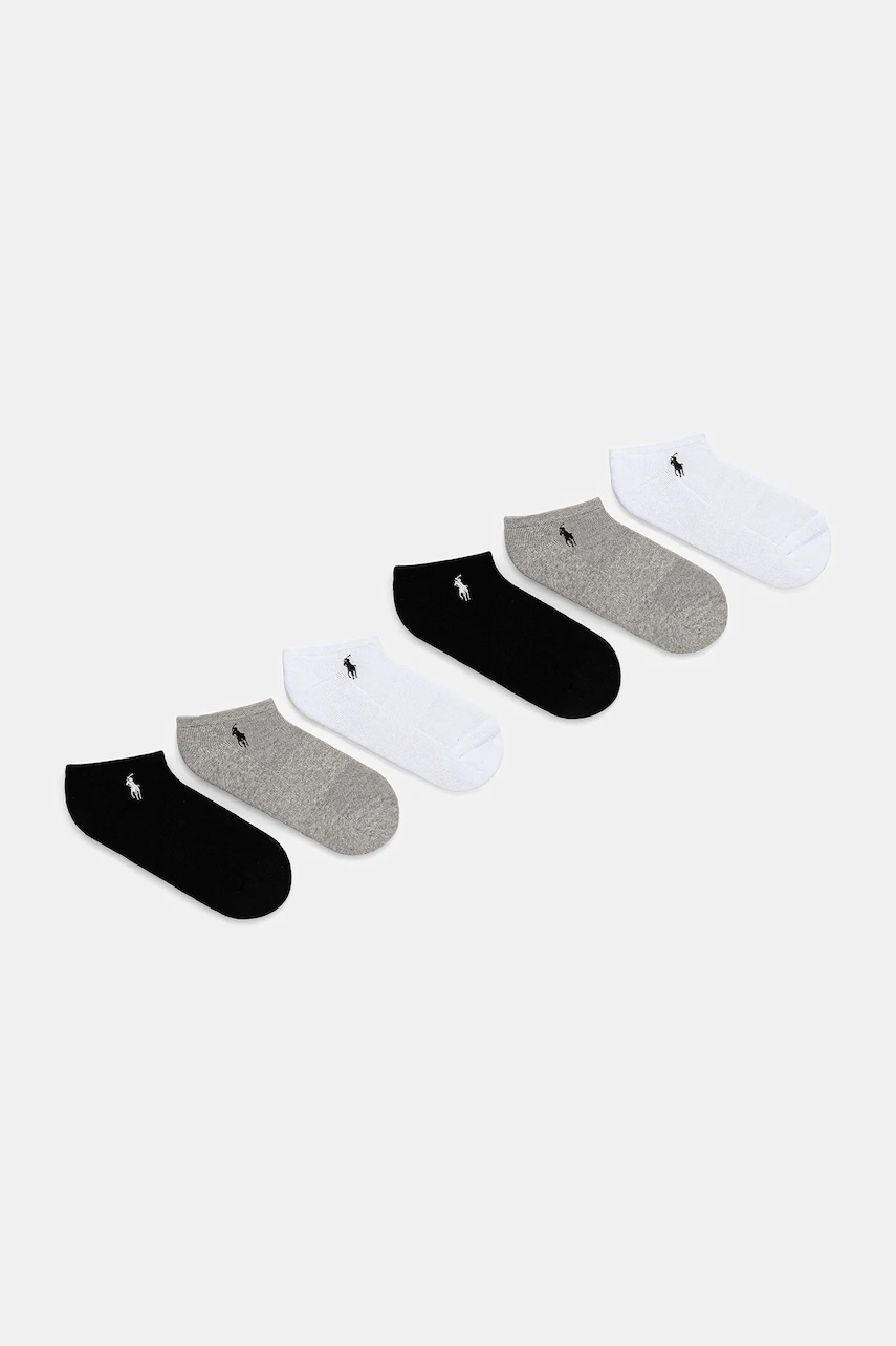 Κάλτσες Polo Ralph Lauren 6-pack χρώμα: γκρι, 455950427