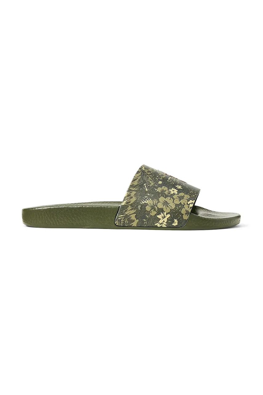 Παντόφλες Polo Ralph Lauren Polo Slide χρώμα: πράσινο, 809961002001