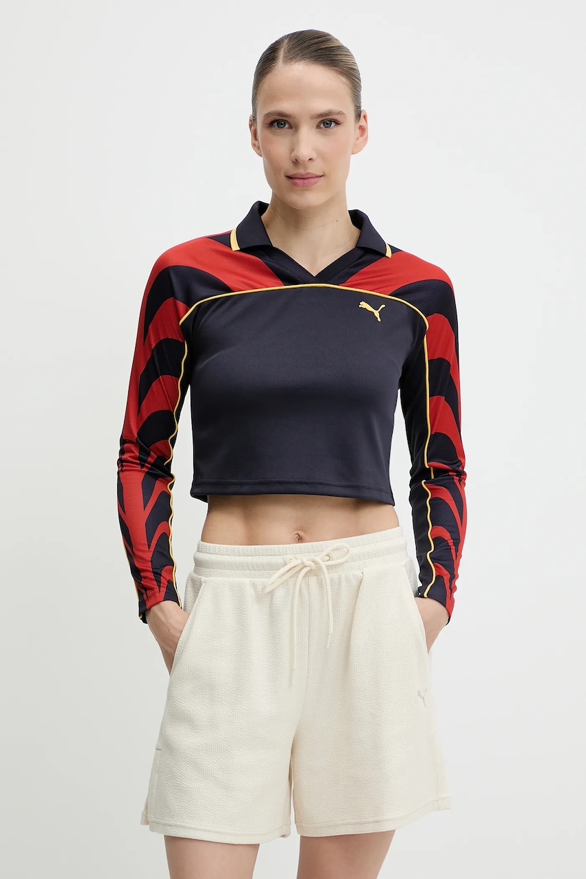 Μακρυμάνικο Puma χρώμα: ναυτικό μπλε, 629789