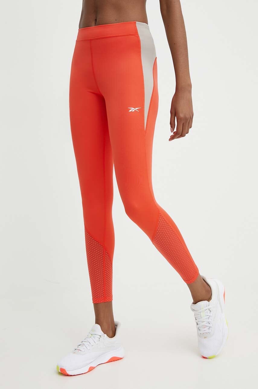Κολάν για τρέξιμο Reebok Vector χρώμα: πορτοκαλί, 100076054