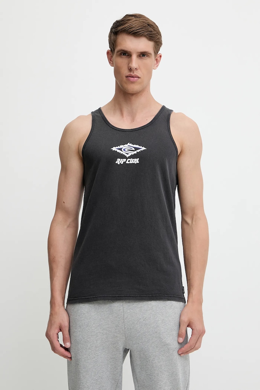 Βαμβακερό μπλουζάκι Rip Curl RAW ENERGY χρώμα: γκρι, 0OKMTE