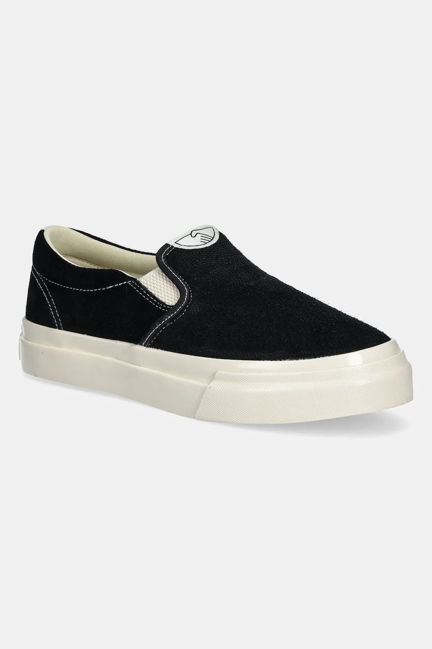 Πάνινα παπούτσια Stepney Workers Club LISTER RAW SUEDE χρώμα: μαύρο, YA03014