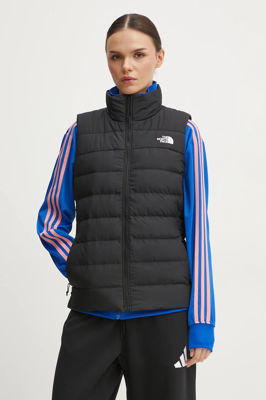 Αμάνικο μπουφάν The North Face Aconcagua 3 χρώμα: μαύρο, NF0A84JP4H01