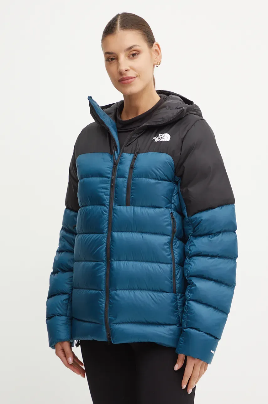 Πουπουλένιο αθλητικό μπουφάν The North Face Kalix χρώμα: τιρκουάζ, NF0A88SJ1NO1