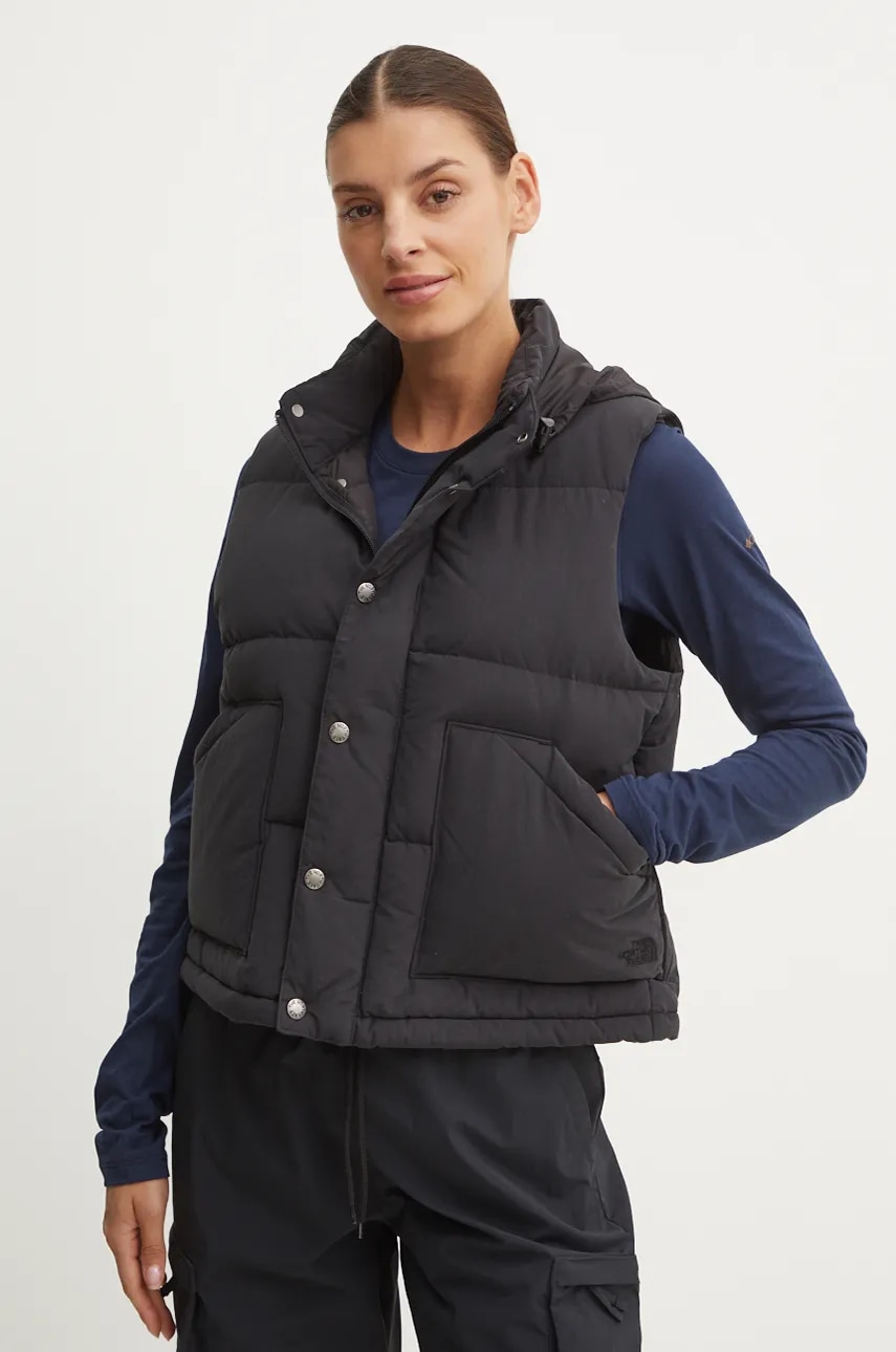 Αμάνικο μπουφάν The North Face M66 Down χρώμα: μαύρο, NF0A88Z8JK31