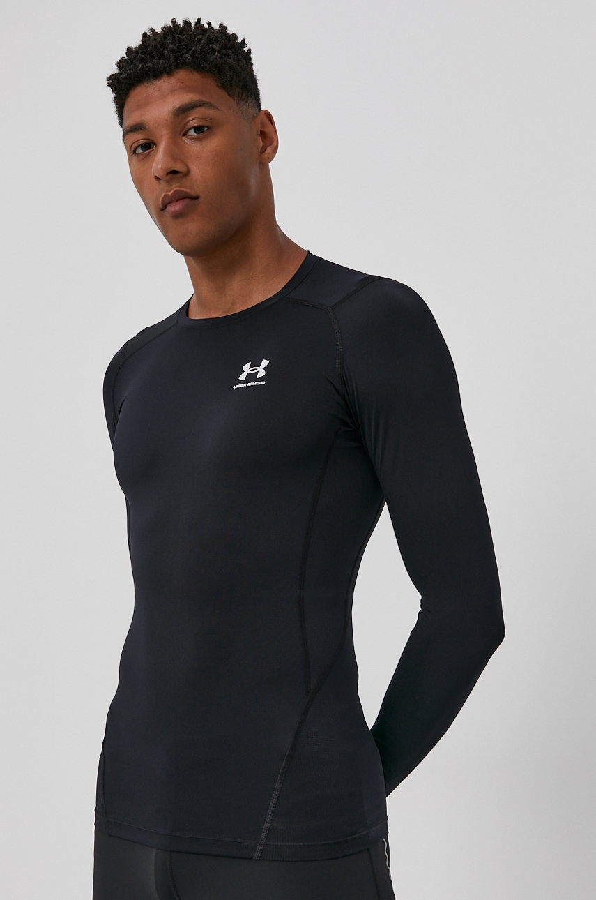 Μακρυμάνικο προπόνησης Under Armour χρώμα: μαύρο