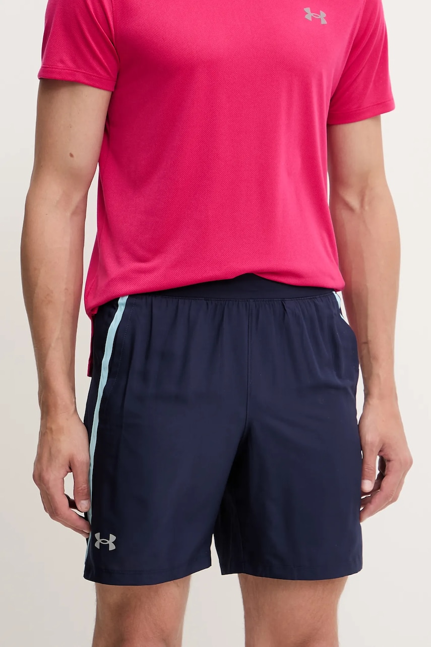 Σορτς τρεξίματος Under Armour Launch χρώμα: μαύρο