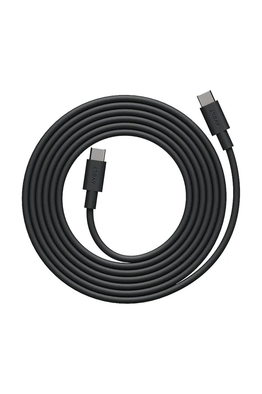 Καλώδιο φόρτισης usb Avolt Cable 1, / USB-C to USB-C / 2 m χρώμα: μαύρο