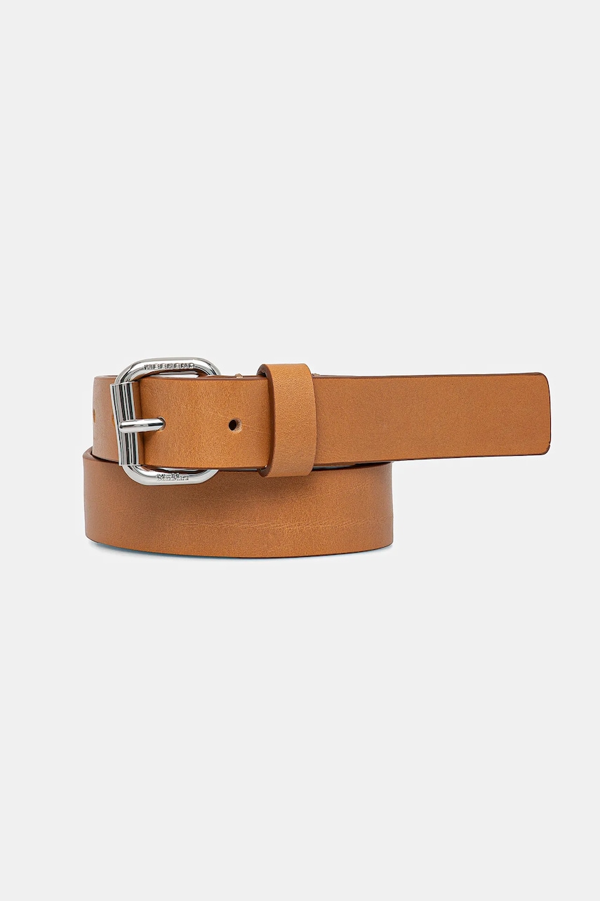 Δερμάτινη ζώνη Weekend Max Mara χρώμα: καφέ, 2515501065600