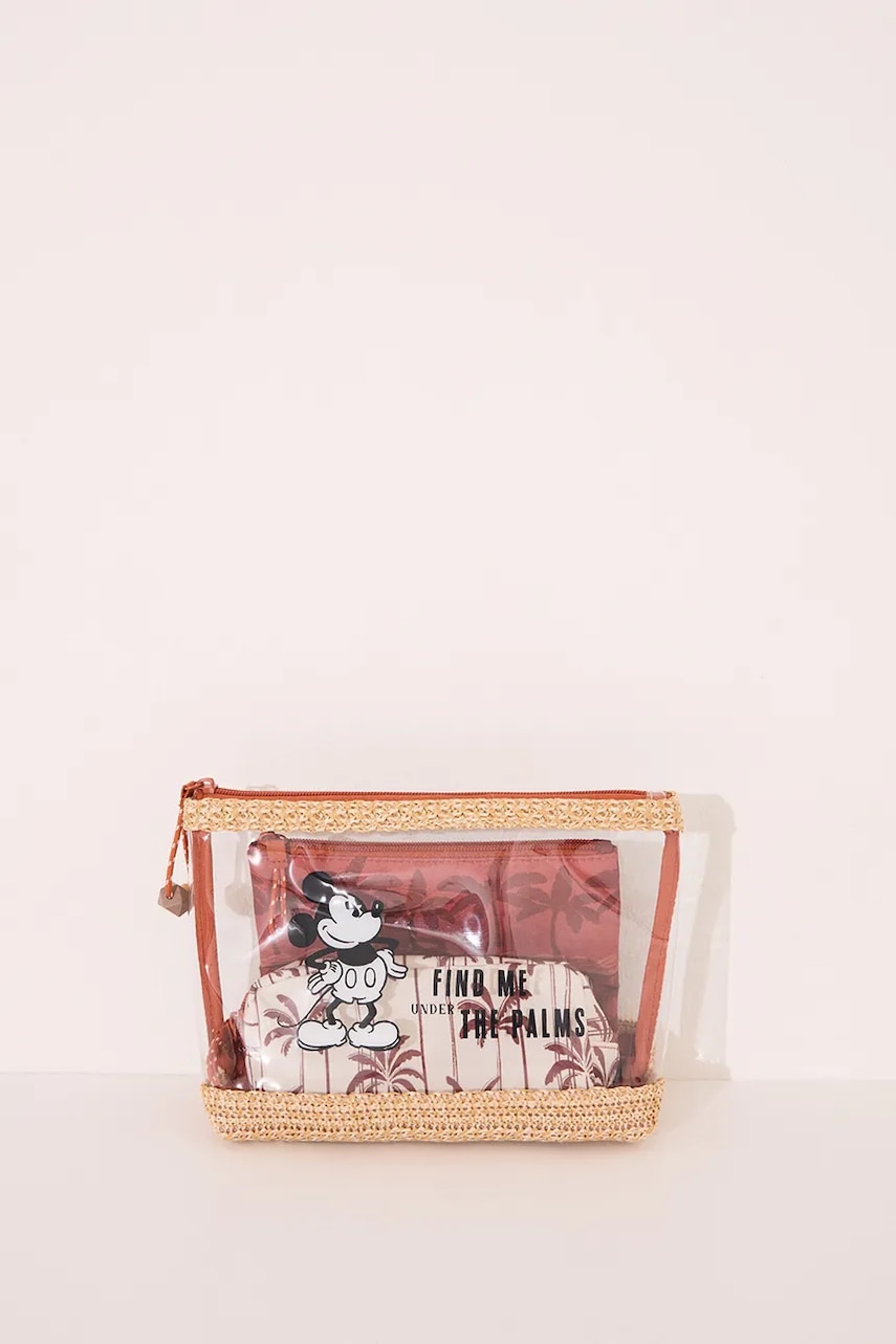 Σετ τσαντών καλλυντικών women'secret MICKEY 3-pack χρώμα: καφέ, 4849283