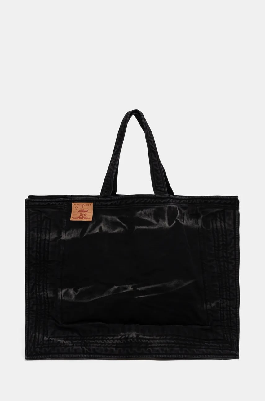 Τζιν τσάντα Y/Project MAXI WIRE CABAS BAG χρώμα: μαύρο, 620BA005