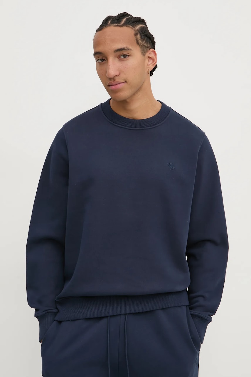 Μπλούζα Abercrombie & Fitch χρώμα: ναυτικό μπλε, KI122-4274