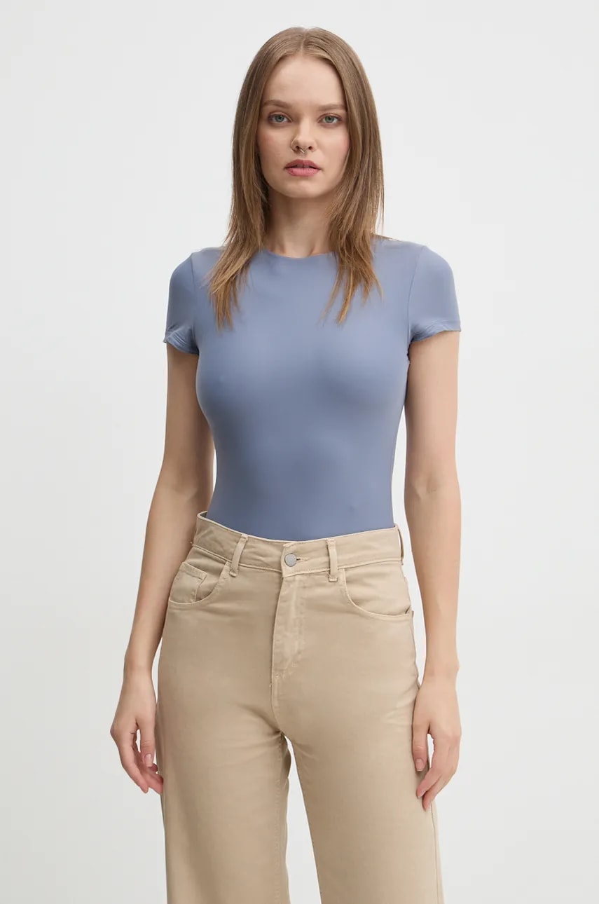 Κορμάκι Abercrombie & Fitch χρώμα: μοβ, KI139-1179