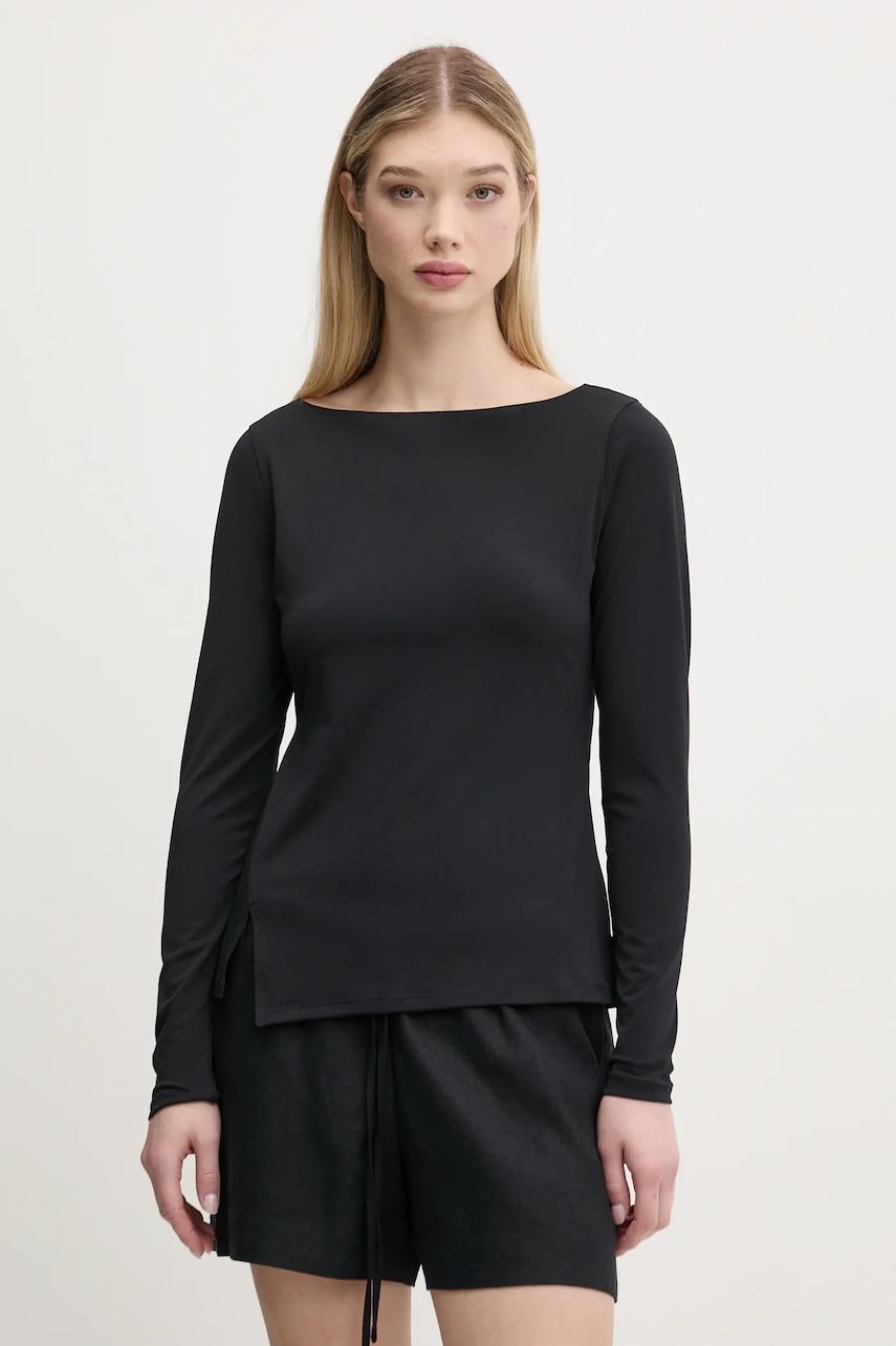 Μπλουζάκι Abercrombie & Fitch χρώμα: μαύρο, KI139-5210